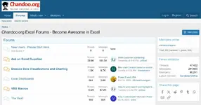 Excel, Dashboards, VBA & Data Visualization Forum