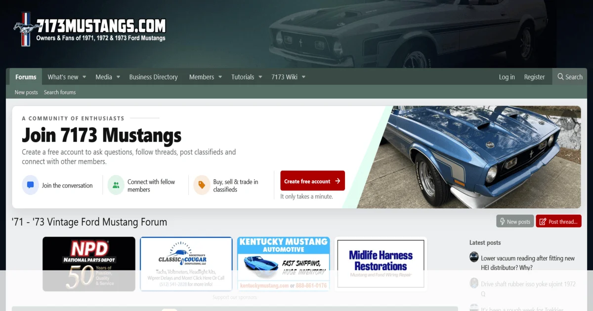 7173 Mustangs
