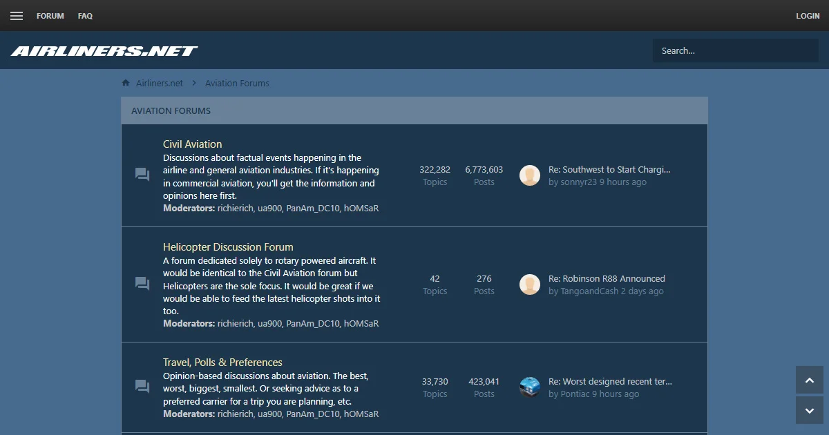 Airliners Aviation Forum