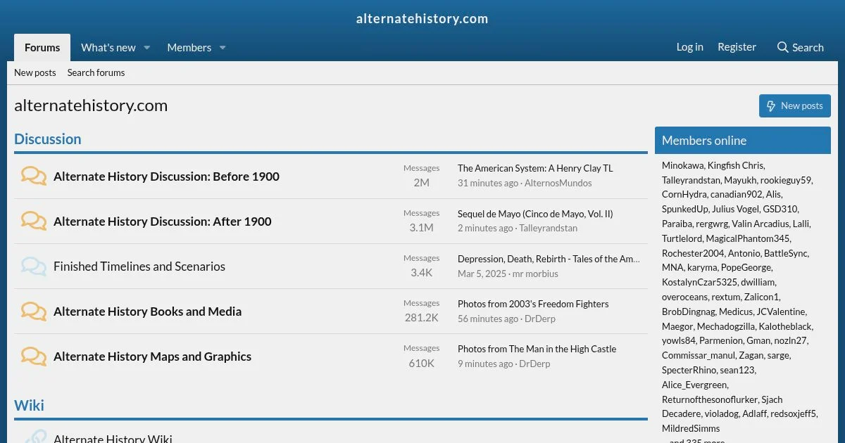 Alternate History Scenarios and Timeline Forum
