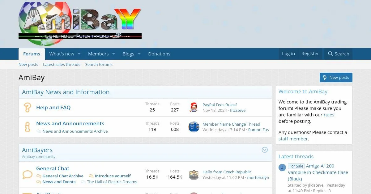 AmiBay: The Retro Computing Marketplace and Community