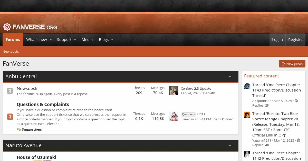 Anime, Manga, and Pop Culture Fan Community Forum
