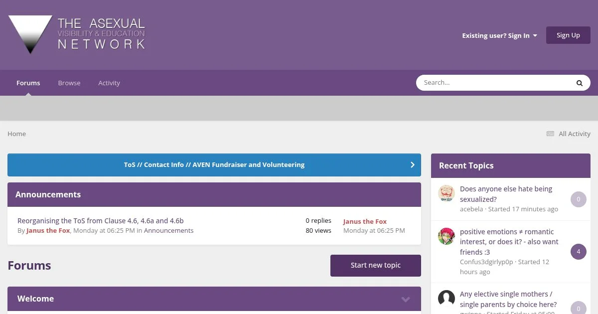 Asexuality Visibility and Education Network (AVEN)