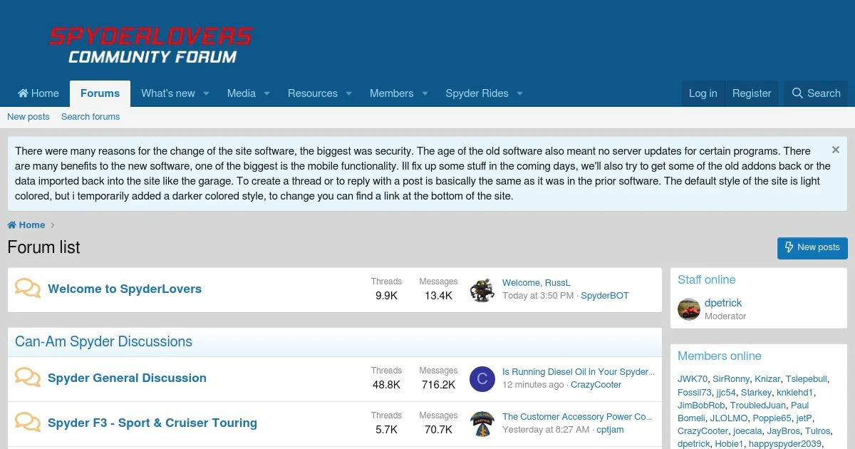 Can-Am Spyder and Ryker Riders and Customization Forum
