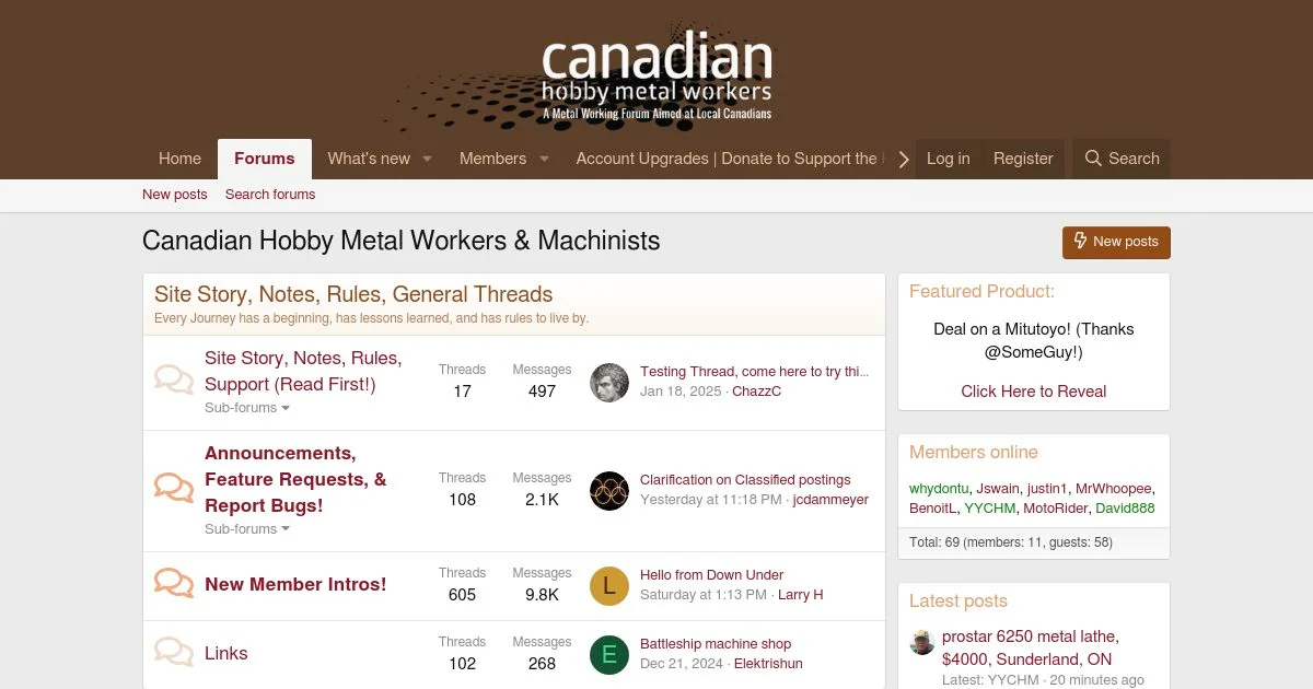 Canadian Metalworking and Machining Enthusiasts Forum