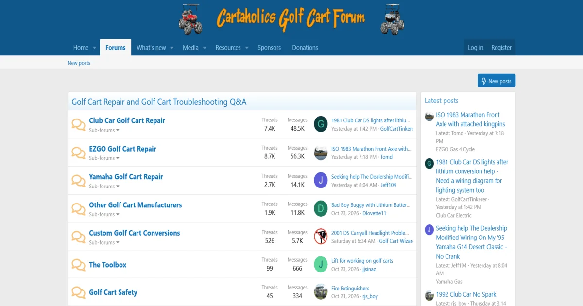 Cartaholics Golf Cart Forum