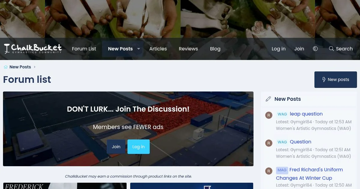 ChalkBucket Gymnastics Forum: Connect, Share, and Learn