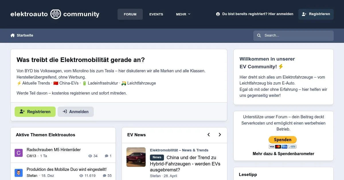Elektroauto Community