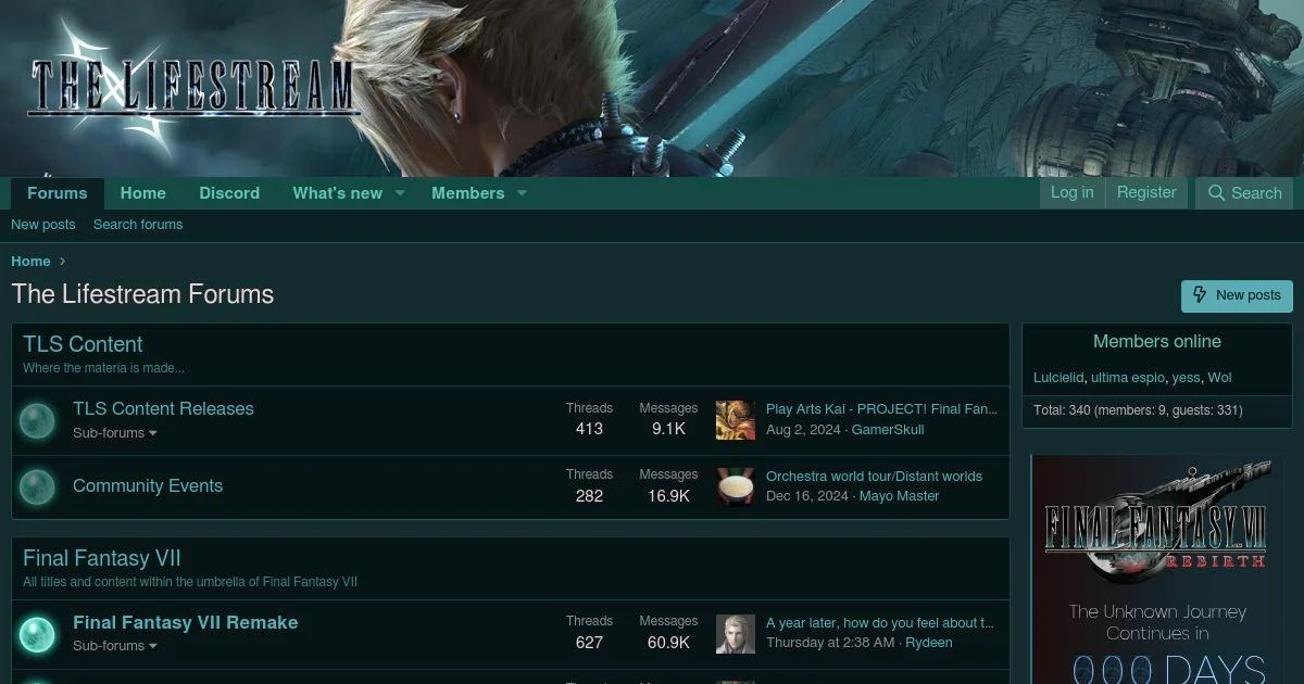 Final Fantasy VII Lore, Remake & Fan Content Forum