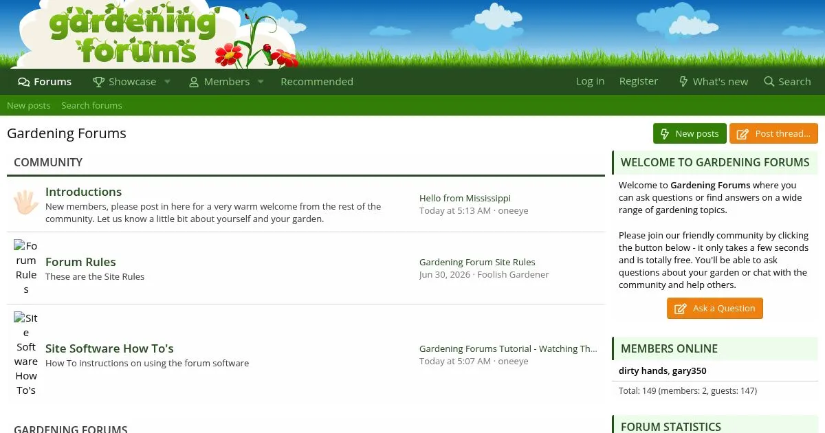 Gardening Forums