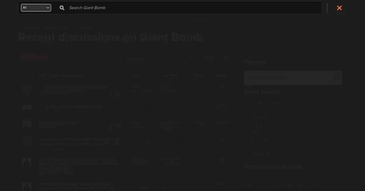 Giant Bomb Forums