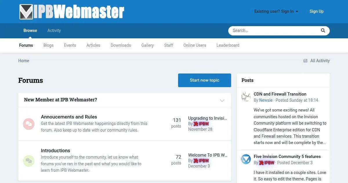 IPB Webmaster: Invision Community Administrators Forum