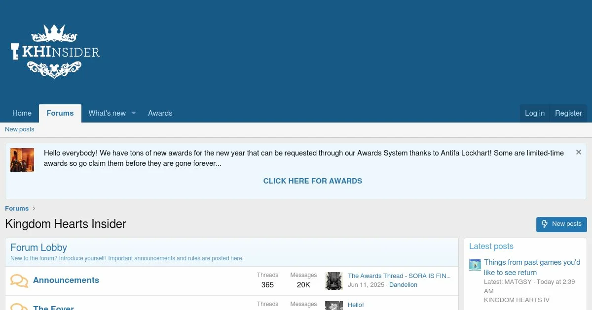 KHInsider Kingdom Hearts Forum