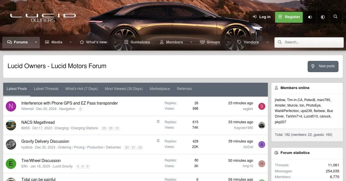 Lucid Motors Vehicle & Technology Owners Forum