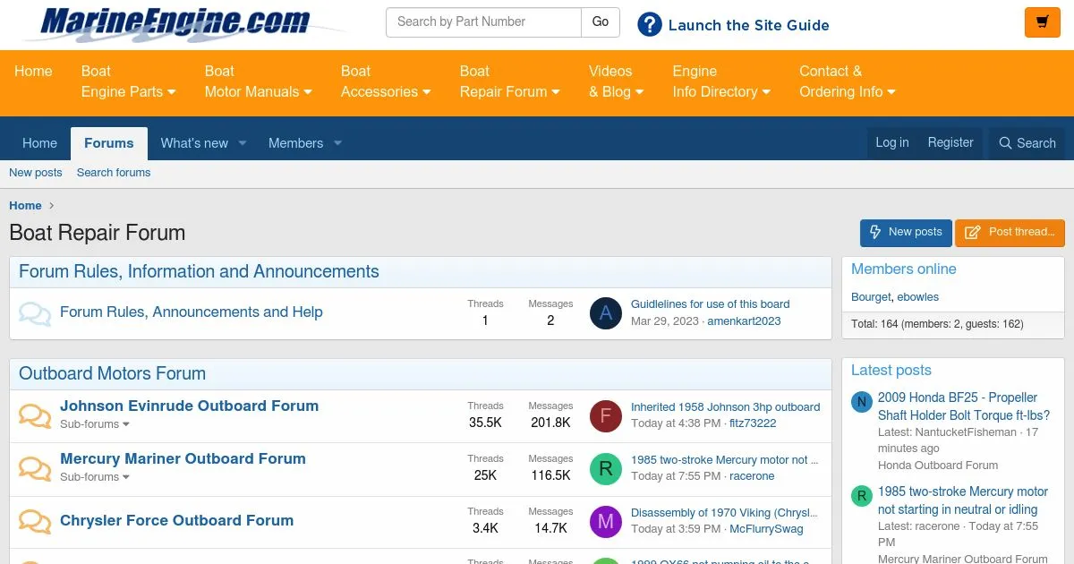 Marine Engine Boat Repair Forum