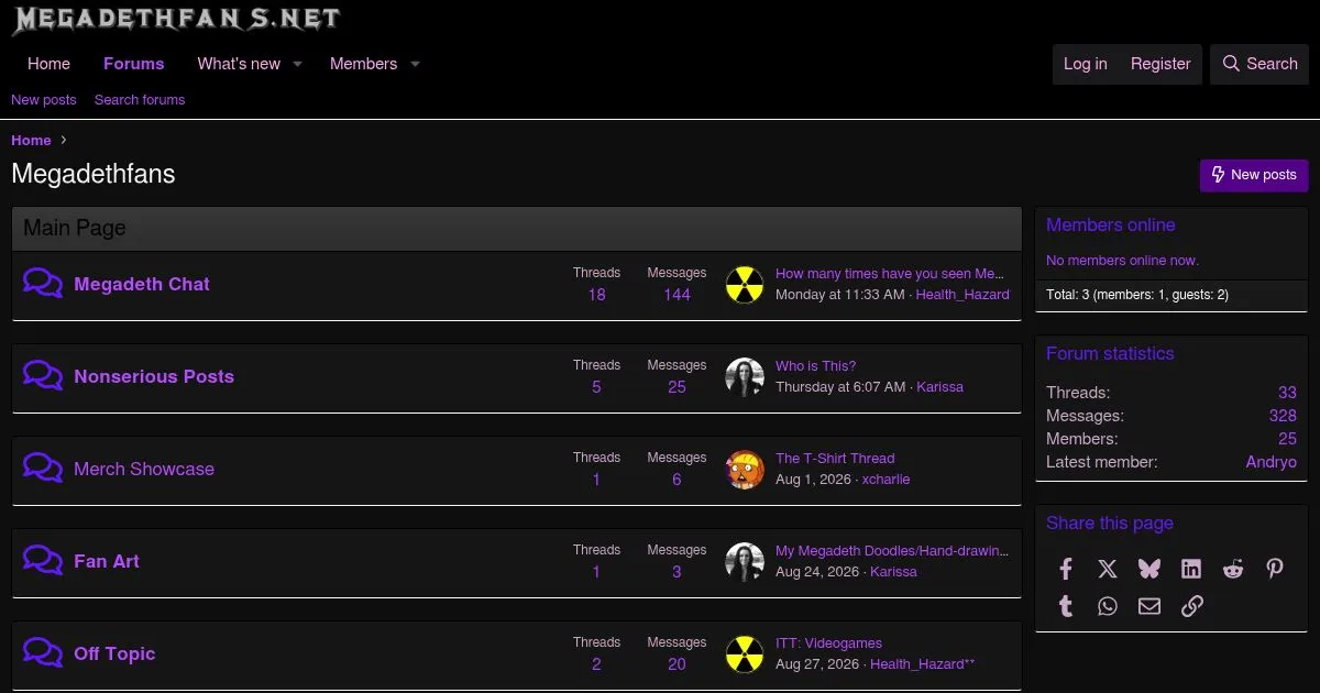 Megadeth Fans Forum