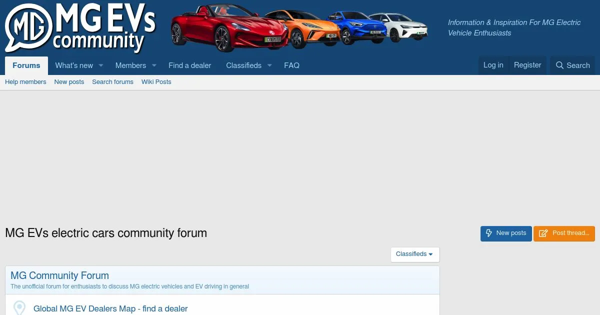 MG EVs Electric Cars Community Forum