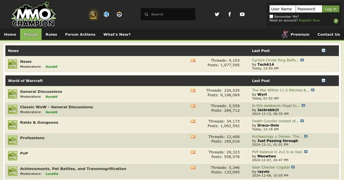 MMO-Champion: World of Warcraft Forums