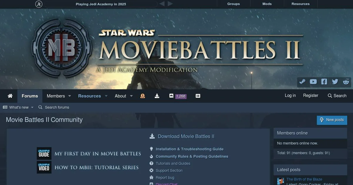 Multiplayer Modding & Gameplay Forum for Movie Battles II