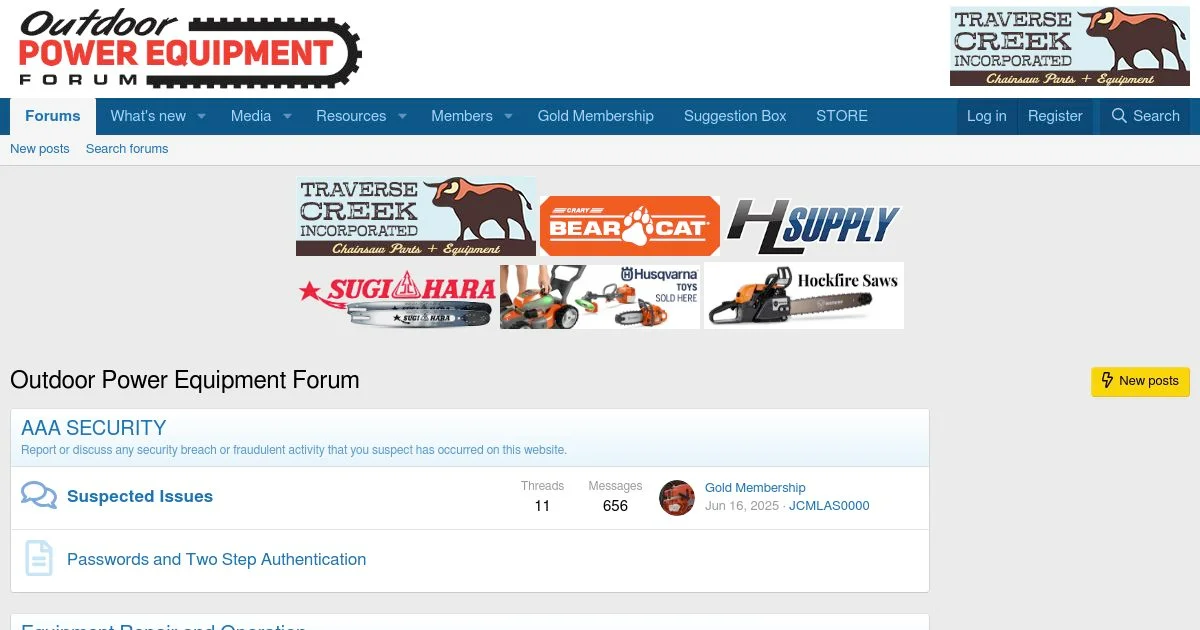 OPEforum Chainsaw & Forestry Equipment Hub