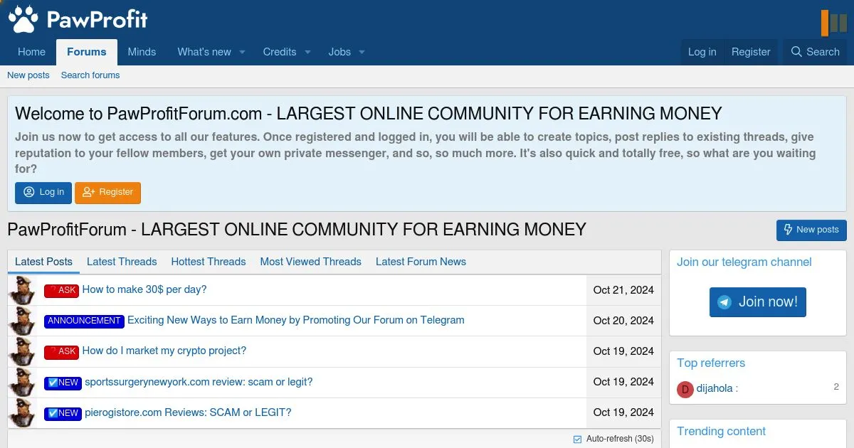 PawProfitForum: Online Earning Community