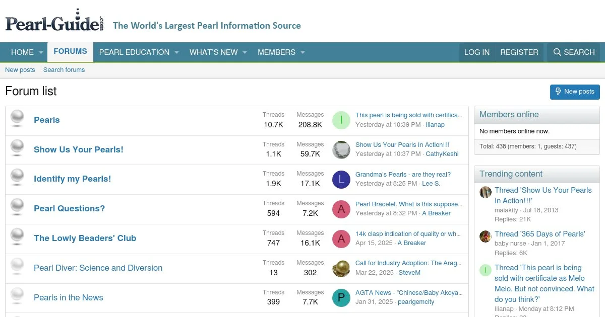 Pearl Identification, Jewelry Design & Collector Forum