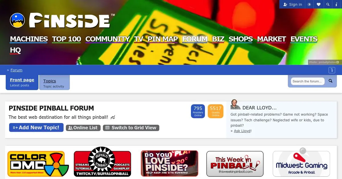 Pinside Forum: The Ultimate Pinball Community