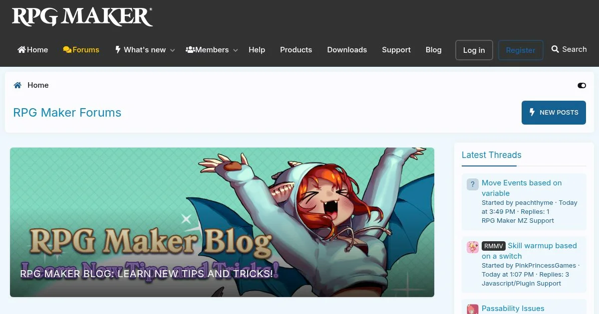RPG Maker Game Development & Support Forum