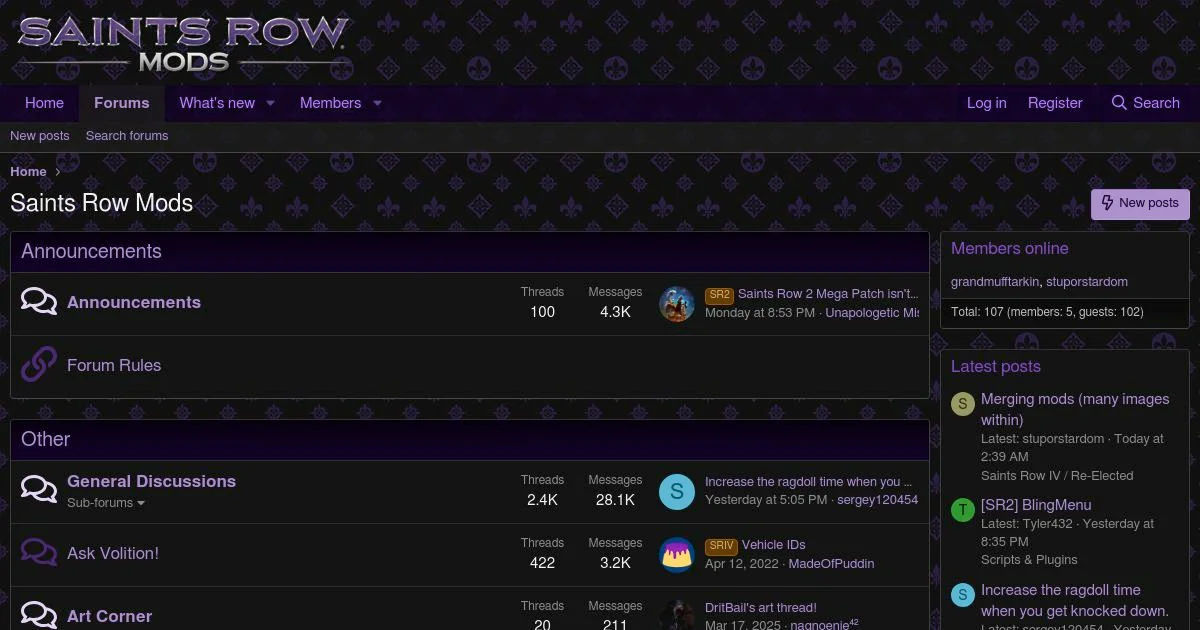 Saints Row Game Modding and Customization Forum