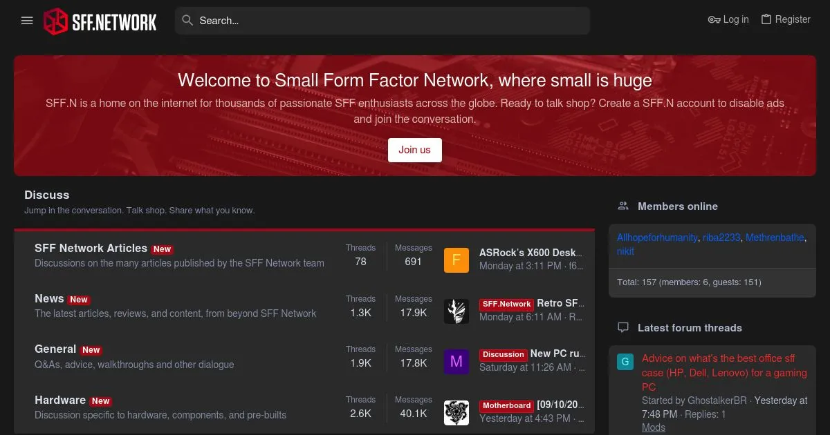 Small Form Factor Network (SFF.Network) Forum