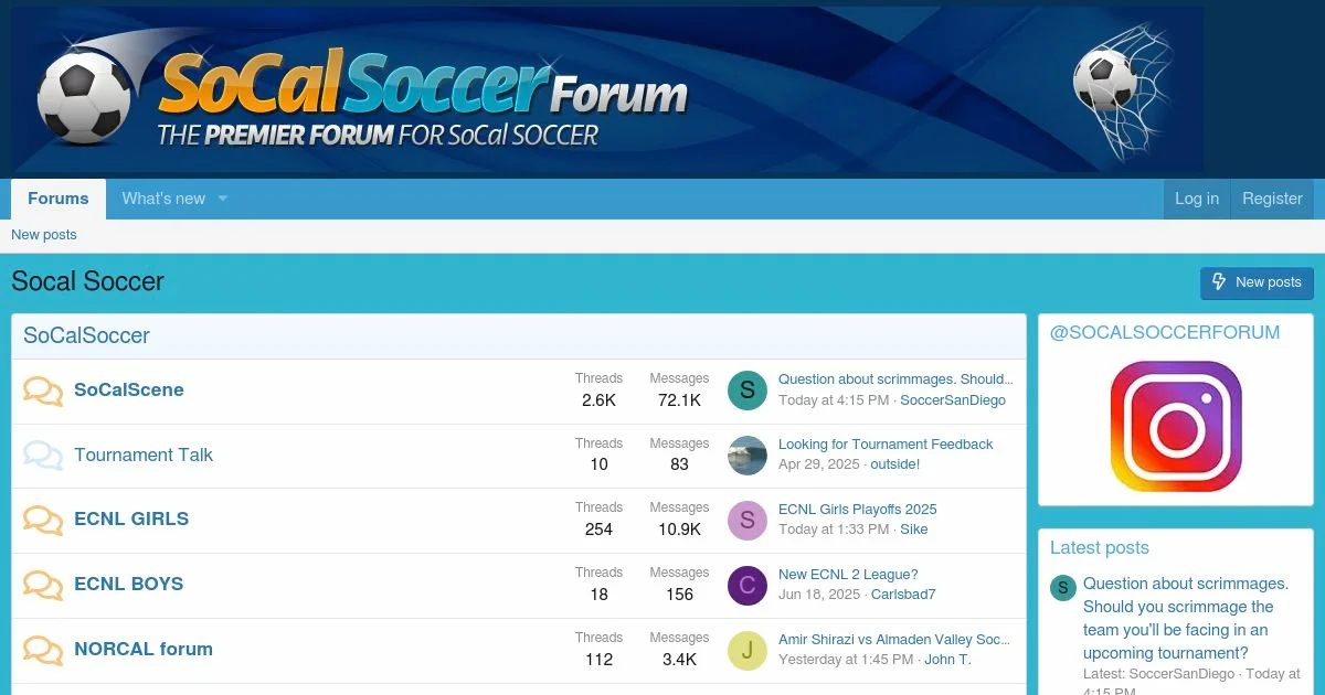 SoCal Soccer Forum – Southern California Soccer Community