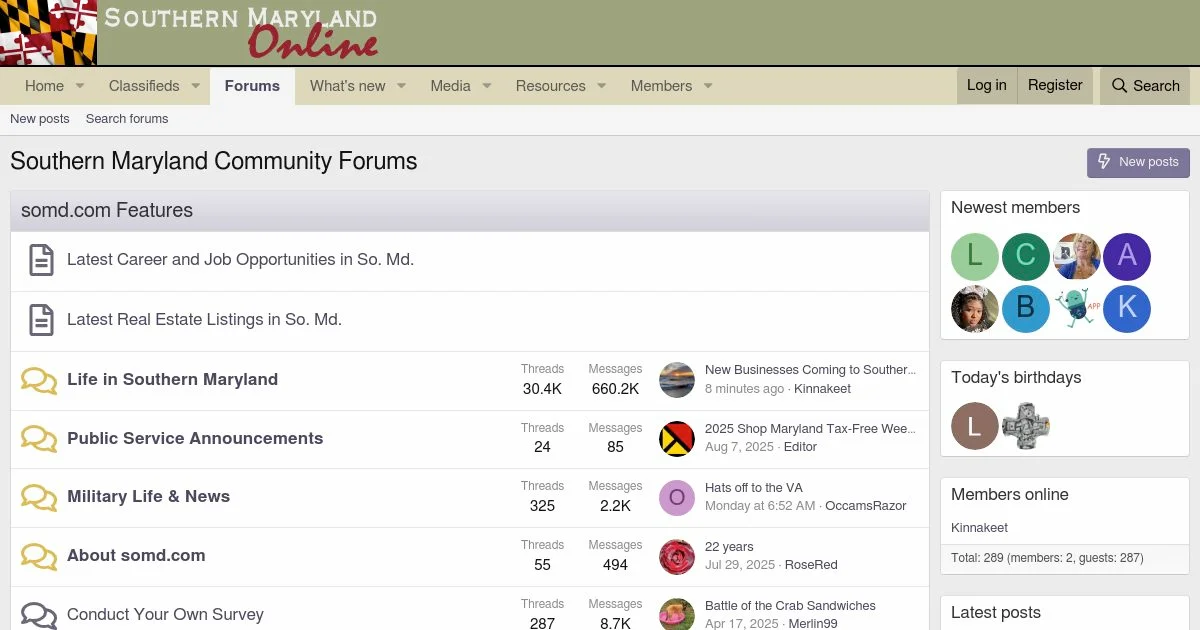 Southern Maryland Community Forums