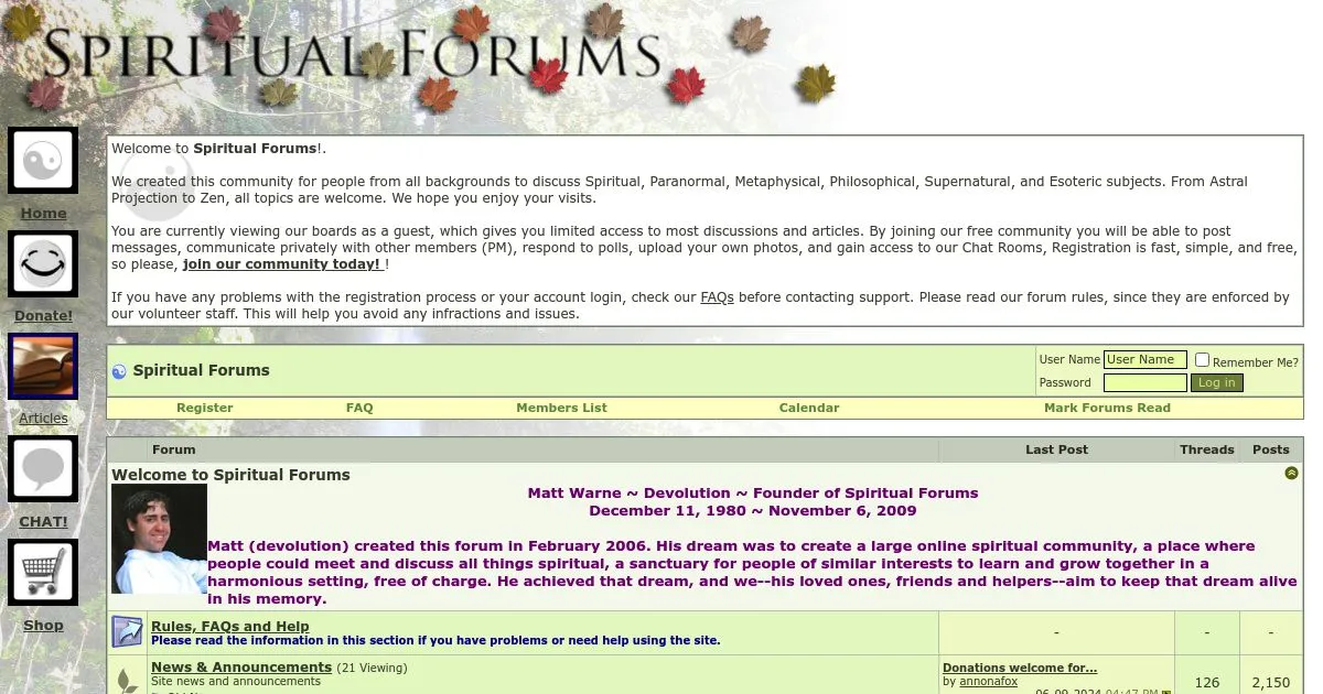 Spiritual Forums