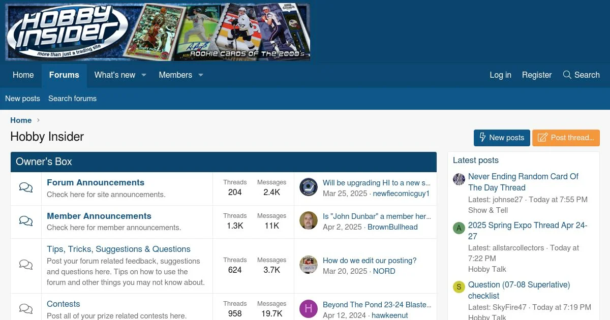 Sports Card Collecting, Trading & Hobby Community Forum