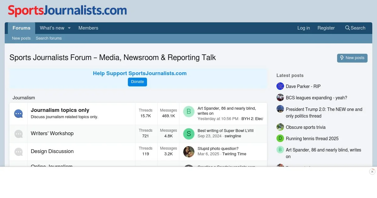 SportsJournalists Media Discussion Forum