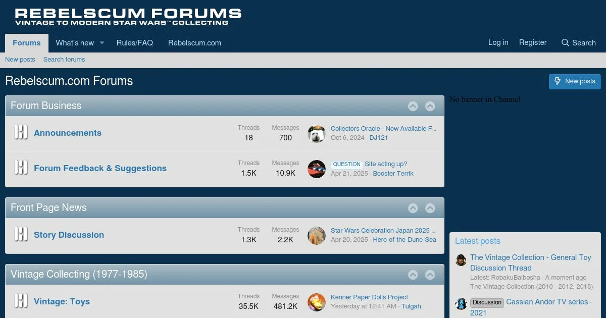 Star Wars Collectibles, Figures & Fan Discussion Forum