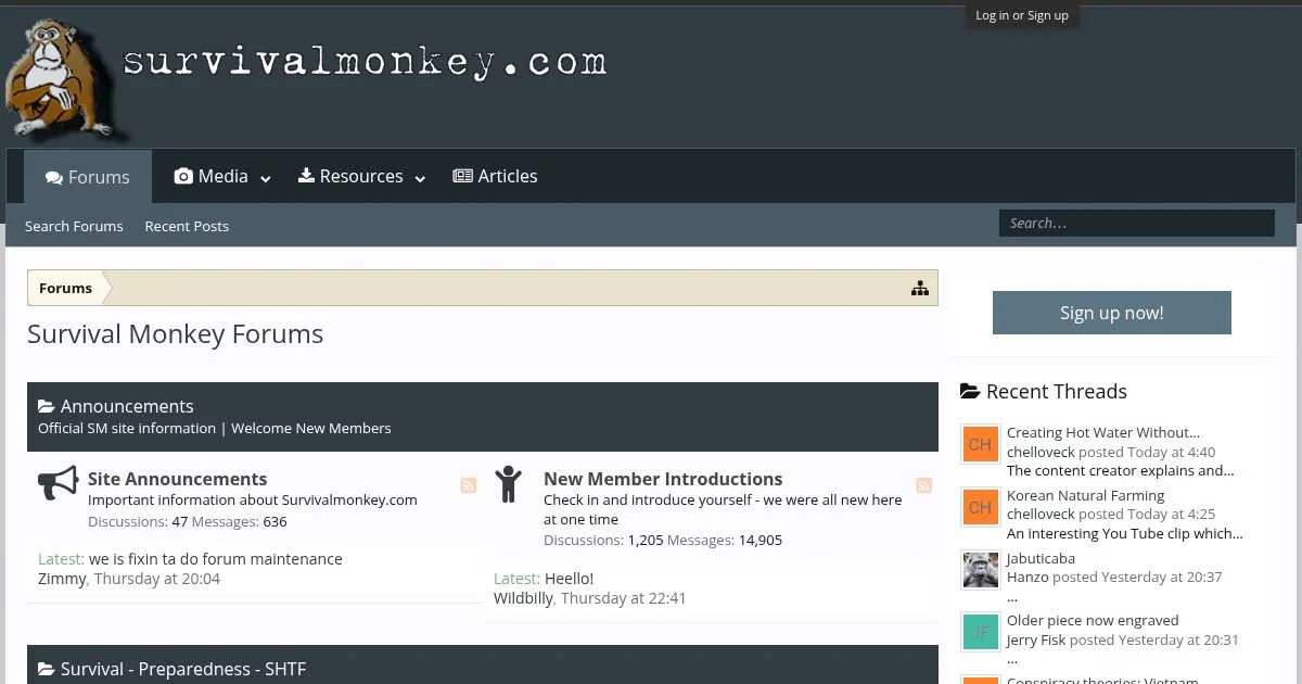 Survival Monkey: Modern Survival and Preparedness Forums