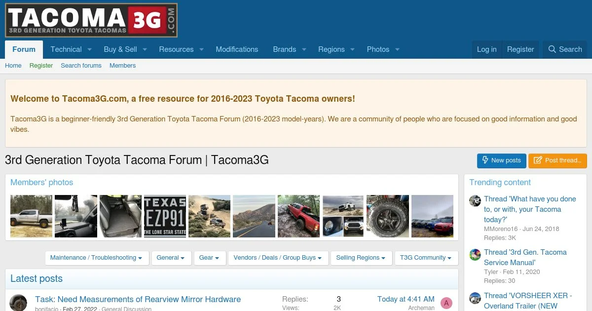 Tacoma3G – 3rd Generation Toyota Tacoma Forum