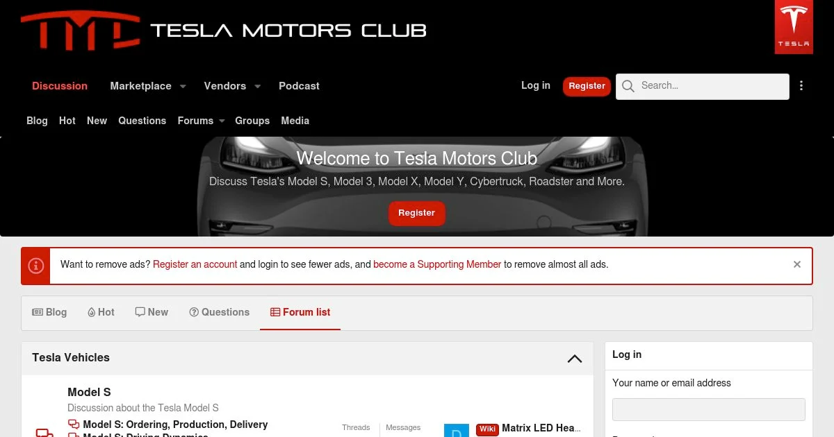 Tesla Vehicles, Energy Products & EV Community Forum