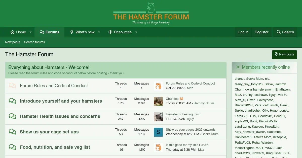The Hamster Forum: Hamster Care & Pet Community