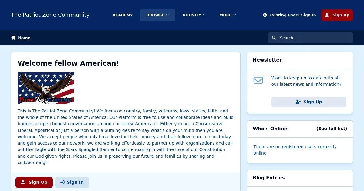 The Patriot Zone Community