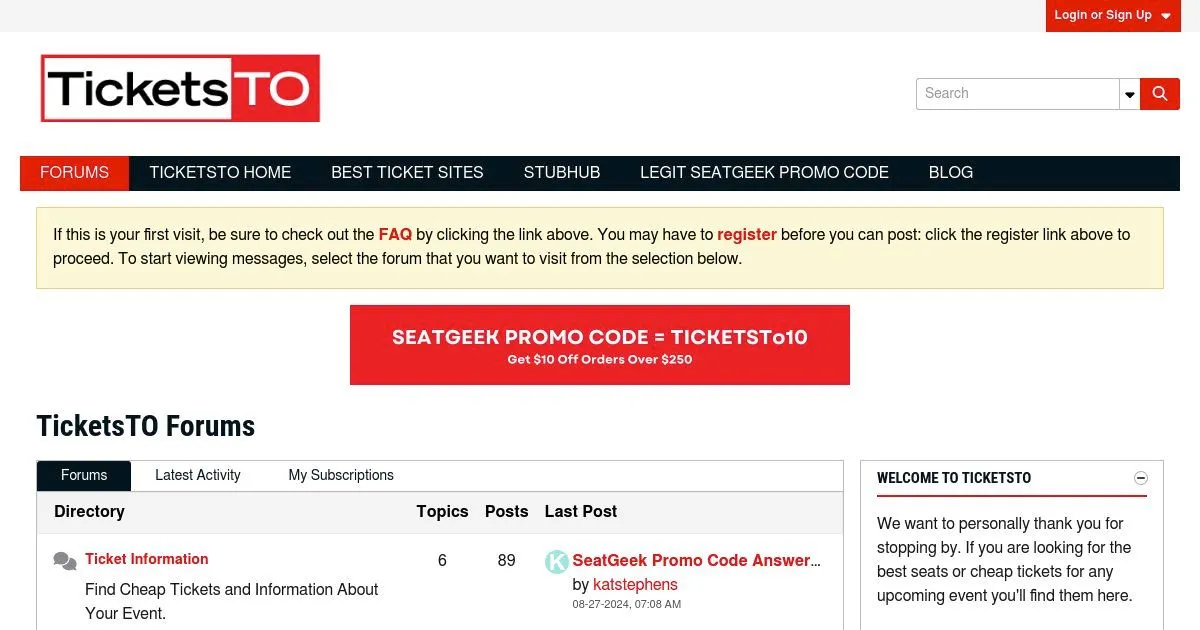 Ticketsto.org Forums: Ticketing and Event Discussions