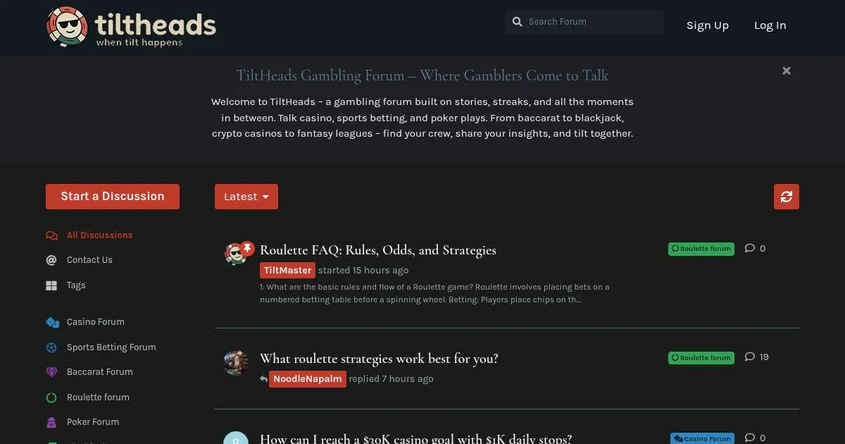 TiltHeads Gambling & Betting Forum