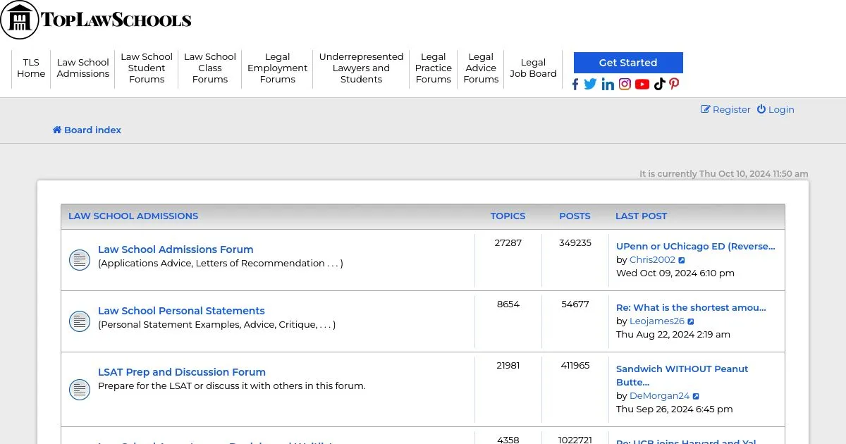 Top Law Schools Forum