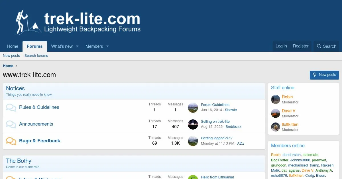 Trek-Lite Forum: Ultralight Backpacking and DIY Community