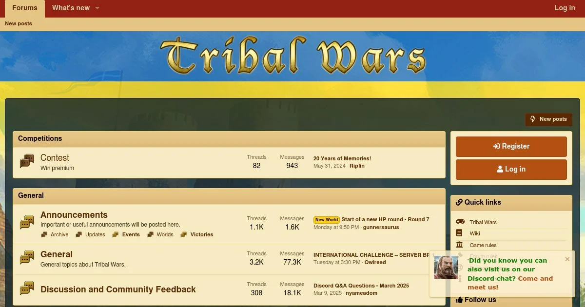 Tribal Wars International Strategy Forum