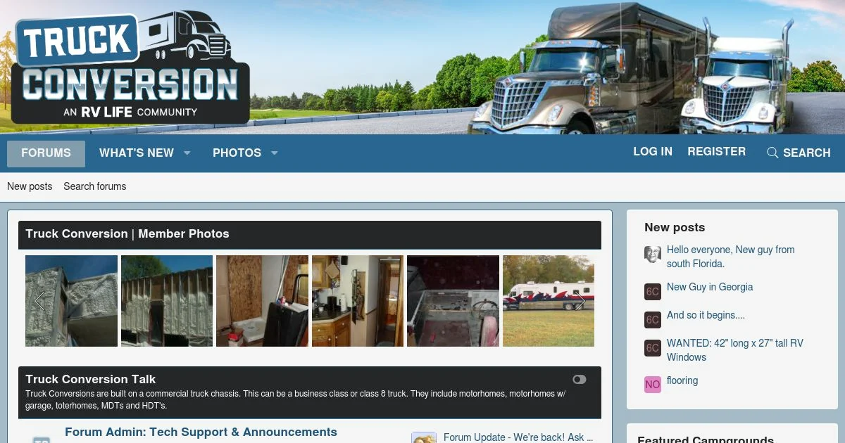 Truck Conversion Projects and Heavy Vehicle RV Forum