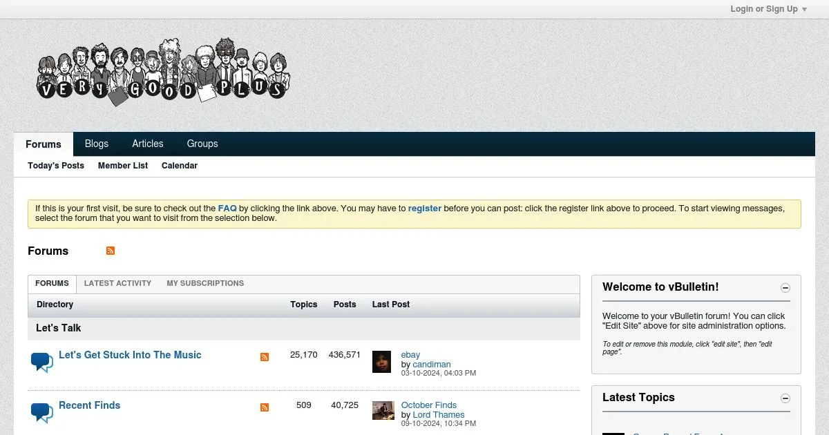 Very Good Plus Forum - Vinyl & Music Collectors Community