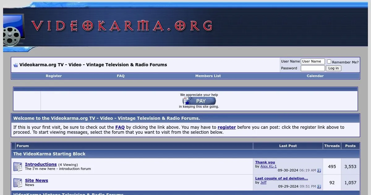 VideoKarma Forum