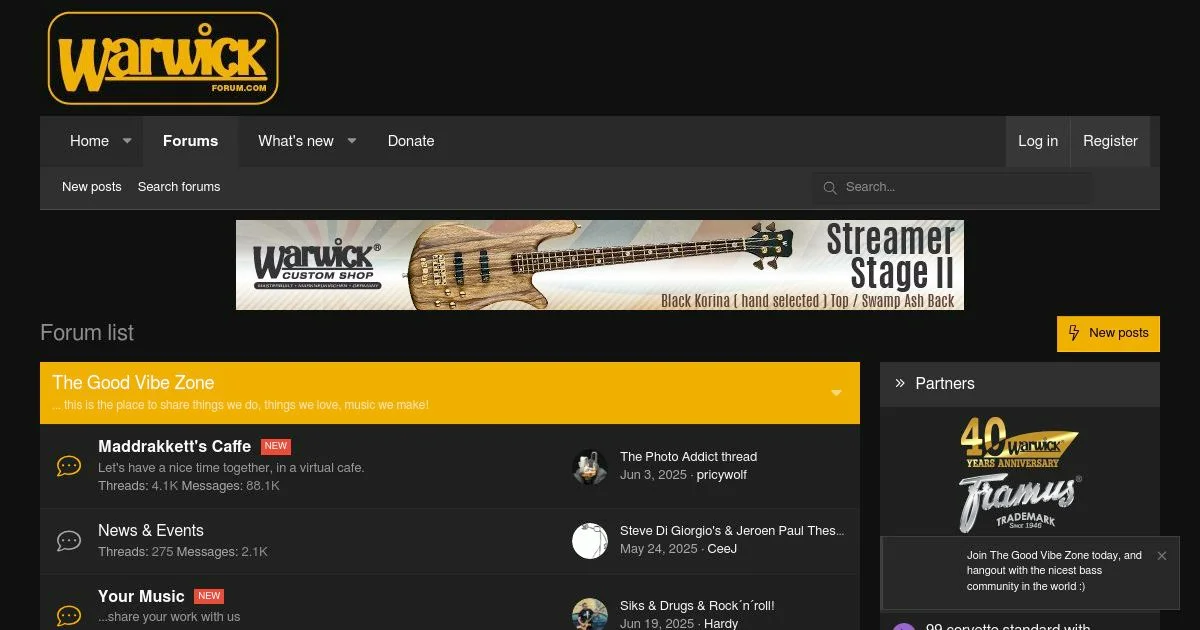 Warwick Bass Guitar Discussion Hub